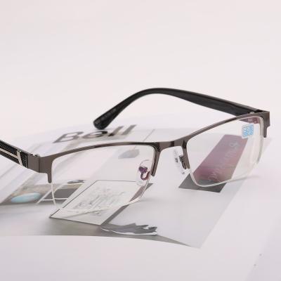 China 837 Slim Myopic Reading Glasses For Men Women -1.0 -1.5 -2.0 -2.5 -3.0 -3.5 -4.0 Half-Rims Replaceable Frame Glass for sale