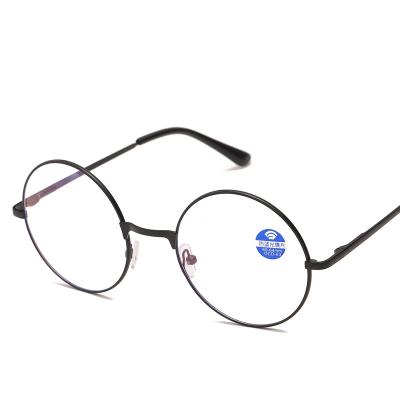 China Fashionable 001 metal blue sight glass light blocking flat lens replaceable Korean fashion unisex sight glass for sale