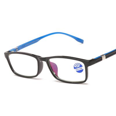 China Lightweight 1810 TR90 2022 Anti Sight Glasses Full-rim Blue Light Square Optical Glasses Frame Unisex Magnetic Women Plastic Men for sale