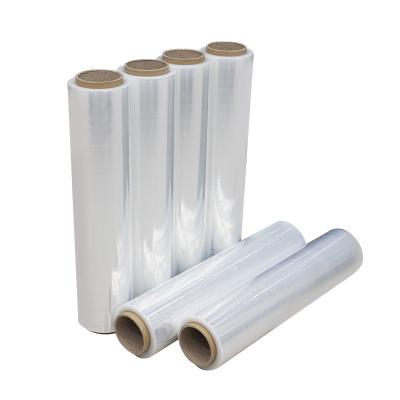 China Water Soluble Cheap Durable LLDPE Stretch Film Jumbo Roll For Pallet for sale