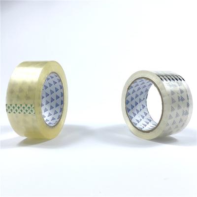 China Waterproof yellowish stationery tape 15mm clear bopp tape sello packing tape for sale