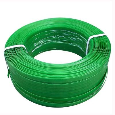 China Polyester Plastic Manual Wrapping Green Strapping Band For Package for sale