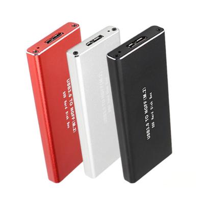 China Aluminum M.2 NGFF USB3.0 To Type 2280 2260 Through 2242 SSD Case M.2 NGFF Based SSD Enclosure for sale