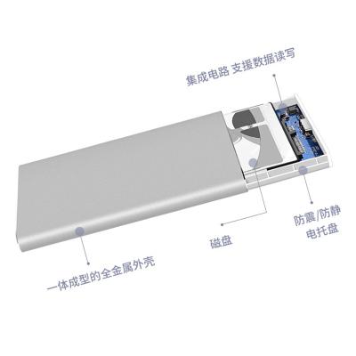 China Portable Aluminum External Server Storage 2.5 Inch Hard Disk Drive Adapter External Enclosure for sale