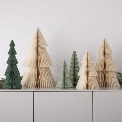 China Xmas Display Party Decoration Window Paper Christmas Tree Popular Modern Recyclable Paper Tree Decoration Large For Christmas Home Decoration for sale