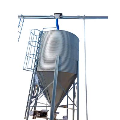 China Farms Hot Sale Galvanized Stainless Steel Animal Corn Feed Grain Storage Silo For Pig Farm for sale