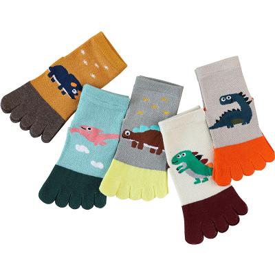 China QUICK DRY Main Product Fine Quality Factory Cotton Fabric Breathable Cute Kids Toe Socks for sale