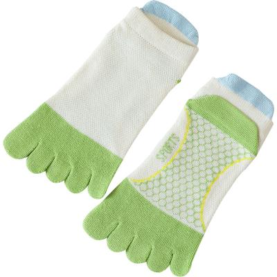 China Latest Sale Excellent Quality Hot Summer QUICK DRY Sheer Cotton Mesh Five Finger Socks for sale