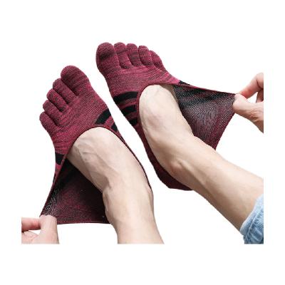 China QUICK DRY Men's Toe Socks Summer Shallow Thin Cotton Sweat Absorbent To Support All Kinds Of Custom Toe Socks for sale