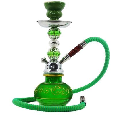 China Fashionable Hot Selling Arabic Hookah Set Accessories Glass Hose Small Size Simple Hookah for sale