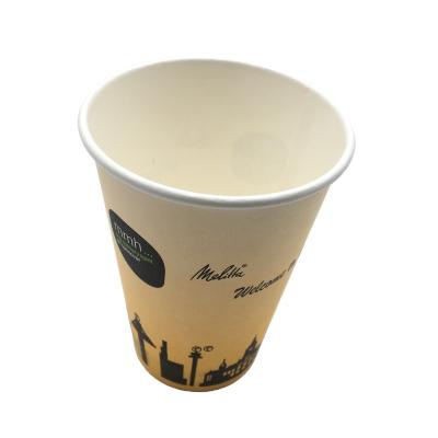 China Anhui Disposable Biodegradable PLA Lined Paper Cup With Custom Flexo Printing for sale