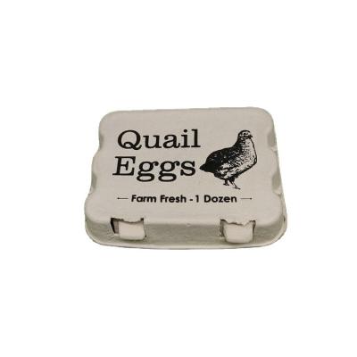 China Minimalist Reusable Quail Egg Paper Cartons With 3*4 Holes For Restaurant Hotel for sale