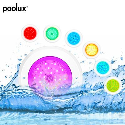 中国 Swimming Pool Underwater Light IP 68 Mini Slim LED Wall Mounted Flexible PC Pool Light 販売のため