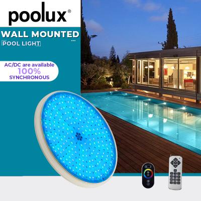 China IP68 Swimming Pool Full Flat Waterproof Resin Filled 12V 35W Par56 Underwater LED Pool Light zu verkaufen