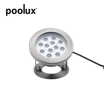 China Pool Underwater Light 12v 12Watt DC RGB IP68 Warm White Bottom Water Spot Light for sale