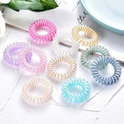 China Main headdress candy rope curly hair girl color temperament rope head tie elastic band simple hair tie wholesale for sale