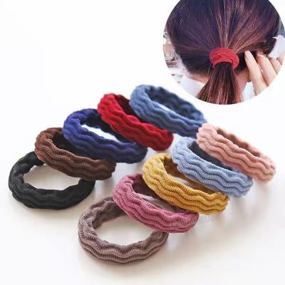 China 50pcs/set Wholesale Woman Thick Curly Hair Elastic Bands Daily Strong Elastic Hair Bands For Girls Braid Hair Rope for sale