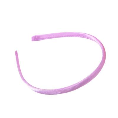 China 2022 Wholesale Plain Colorful Headbands Girl Hair Decoration Satin Headband Girls Hair Accessories Solid Women Headband for sale