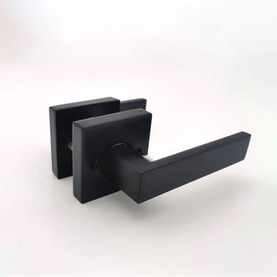 China Apartment Hotel toilet lever passage latch  door handle locks security wooden round lever  door lock for sale