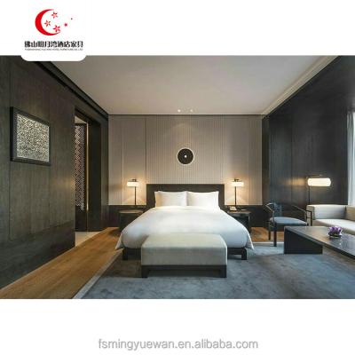 China PANEL Hotel Bed Room Furniture Bedroom With Headboard for sale