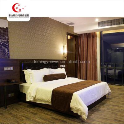 China Custom Bedroom Plaza Hotel Furniture Wooden Bedroom Furniture for sale