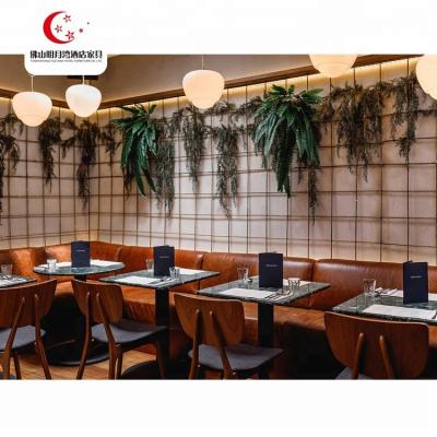 China High End Customized PANEL Restaurant Furniture Sofa Booth Design for sale