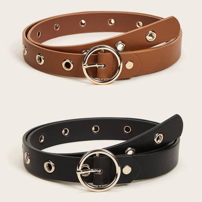 China New Fashion Style High Quality Ring Buckle Soft Ring Buckle Eyelet Belt Soft Eyelet Belt for sale