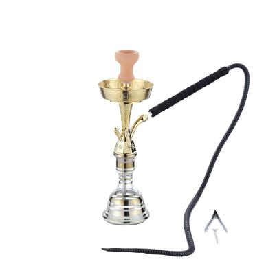 China China Wholesale Factory Wholesale Egyptian Hookah Shisha Chicha Hookah Shisha Chicha Portable Egyptian Zinc Alloy Hookah With Leather Case for sale