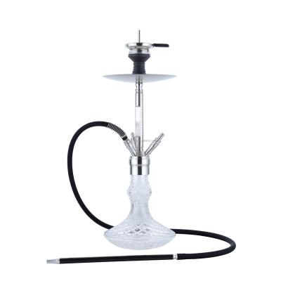 China High Quality SS304 2022 Stainless Steel Luxury German Style Shisha 4 Hole Hookah Hookah Set Big Size Snap for sale