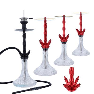 China Novation aluminum high end shisha manufacturing technology aluminum hookah can be used by multiple people for sale