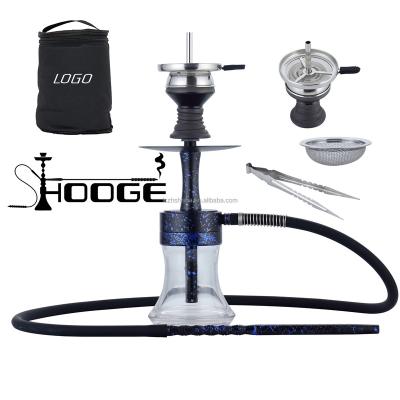 China 2022 Newest Aluminum Hookah Design Travel Narguile Shisha Hookahs Set Portable Shisha for sale