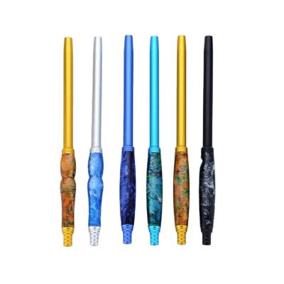 China Factory Resin Alloy Wholesale Resin Hookah Handle Aluminum Alloy Silicone Hose Tube Aluminum Handle Directly For Hookah Chicha Narguile for sale