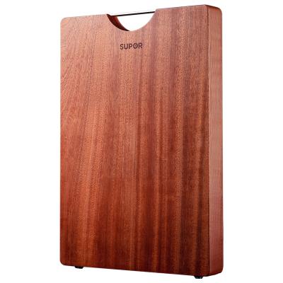 China 2021 Customs Wholesale Kitchen Sustainable Vegetable Meat Large Wooden Chopping Cutter Blocks Board With Handle for sale