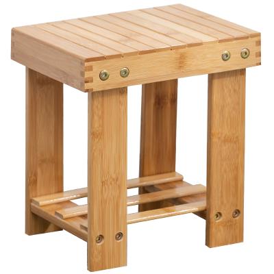 China Hot Selling Extendable Safe and Stable Portable Bamboo Step Stool for Kids Adult Anti-skid Chairs Seat for sale