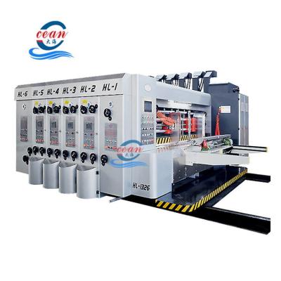 China Cardboard Box Printing Making Machine Automatic Corrugated Cardboard Making Cardboard Box Rotary Die-Cutting Machine for sale