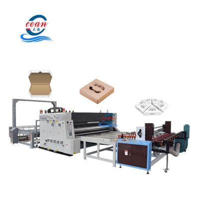 China Cardboard Machinery Corrugated Box Flexo Printing Die Cutting Making Machine for sale