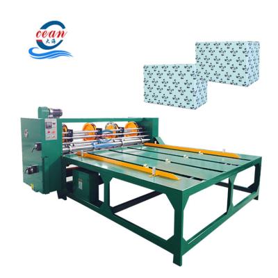 China Semi automatic carton box printing slotting machine cardboard corruguted carton box making machine for sale