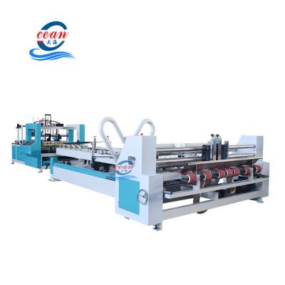 China Carton gluing high speed corrugated carton folding machine automatic gluing machine for cardboard for sale