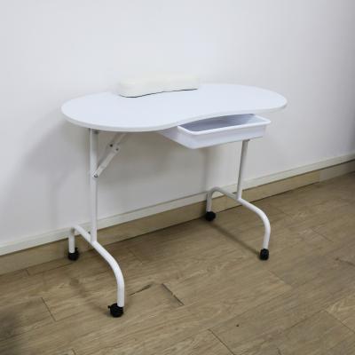 China Easy Clean Nail Supplies Nail Furniture Salon Manicure Table Beauty Salon Equipment Nail Desk for sale