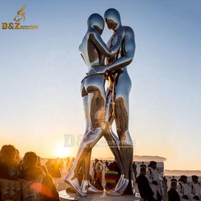 China Europe Customized Outdoor Art Human City Garden Using Large Metal Stainless Steel Sculpture for sale