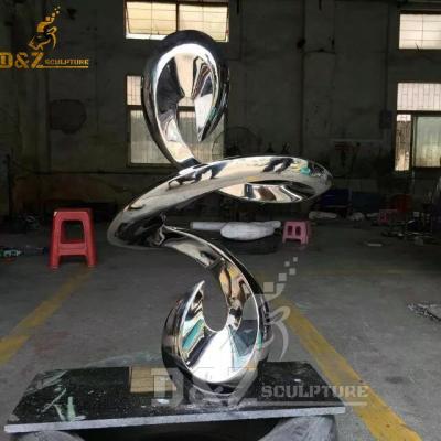 China Large Outdoor Modern Stainless Steel Metal Europe Abstract Tall Modern Sculpture For Sale for sale