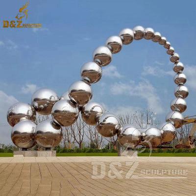 China Europe Outdoor Metal Large Sphere Garden Decoration Stainless Ball Decoration Garden for sale