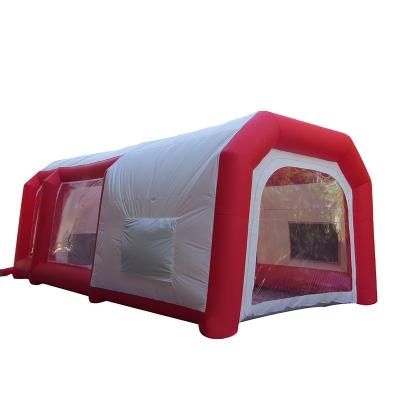 China Cheap Car Spray Paint Booth 2021 Double Baking Point Customized Inflatable Spray Booth With A Total Removable Door For Sale for sale