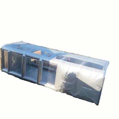 China Car Paint Truck Helicopter Outside Explosion Paint Booth 19.7*7*5.3M Inflatable Portable Hobby Airbrush Spray Booth for sale