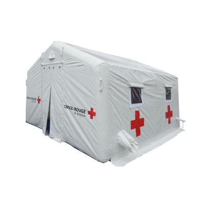 China Water Proof Inflatable Rescue Tent Outdoor Inflatable Medical Tent with Air Pump for Emergency Disaster Emergency Portable Shelter for sale