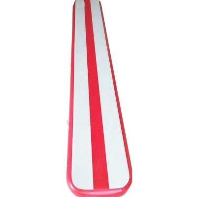 China Gymnastics Fancy Printed Logo 3m Inflatable Air Balance Beam for sale