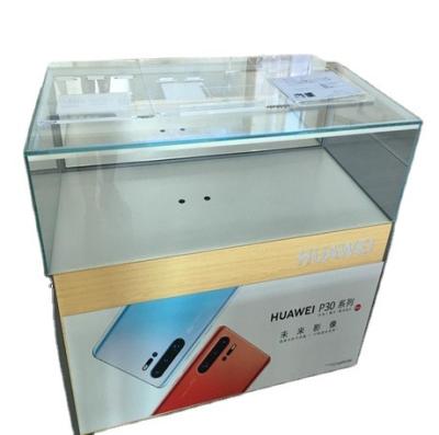 China Stores Cell Phone Shop Display Fixture Phone Showcase Accessories Show Stand Glass Mobile Shop Counter Design for sale