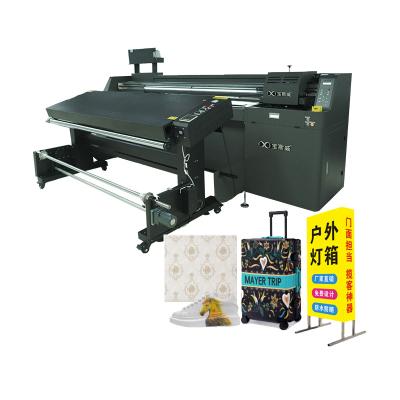 China Hotels 1.9m Flexo Latex Ink I3200 Lines Wallpaper Leather Canvas Printing Continuous Inkjet Printer for sale