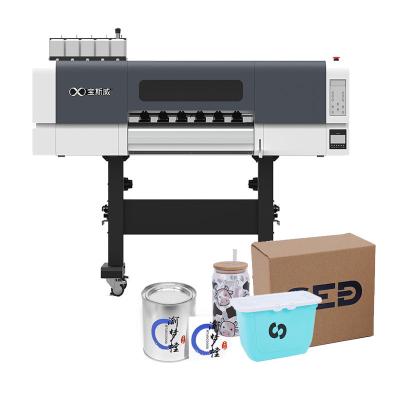 China Hotels multicolor dtf flatbed inkjet printer flatbed roll for rolling 60cm dtf film sticker uv printing machine for sale