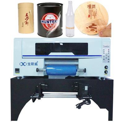 China All In One Hotels High Speed ​​3 Print Head XP600 Dtf UV Film Printer 2 In 1 A3 30cm Roll Dtf Sticker Printer With UV Laminator for sale